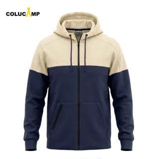 سویشرت کرم سرمه‌ای برند Decathlon
