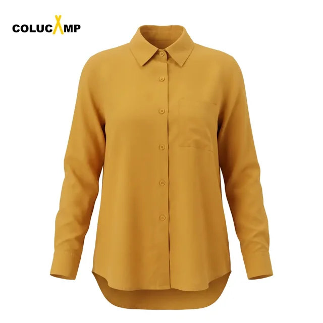 شومیز زنانه خردلی برند H&M